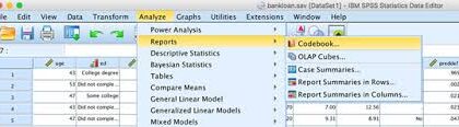 data analysis using spss