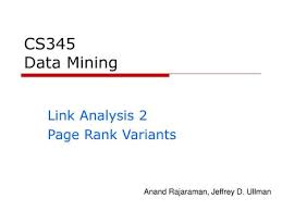 link analysis in data mining