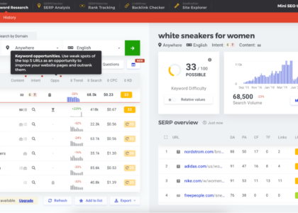 seo site keyword analysis