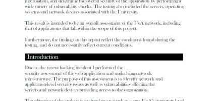 website analysis report