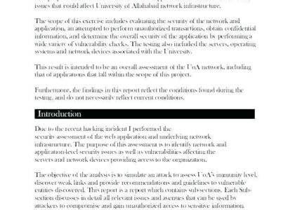 website analysis report