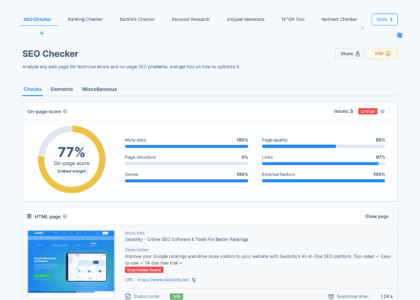 google seo check website