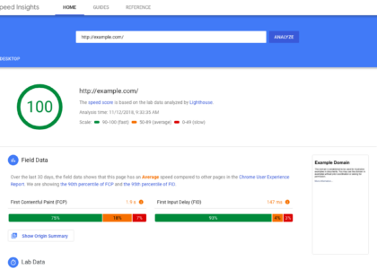 website speed test analysis