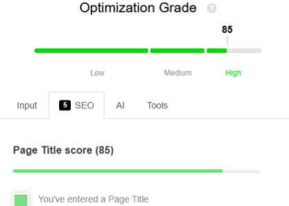 analyze page for seo