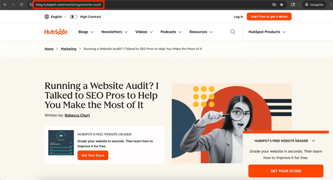 seo audit website free